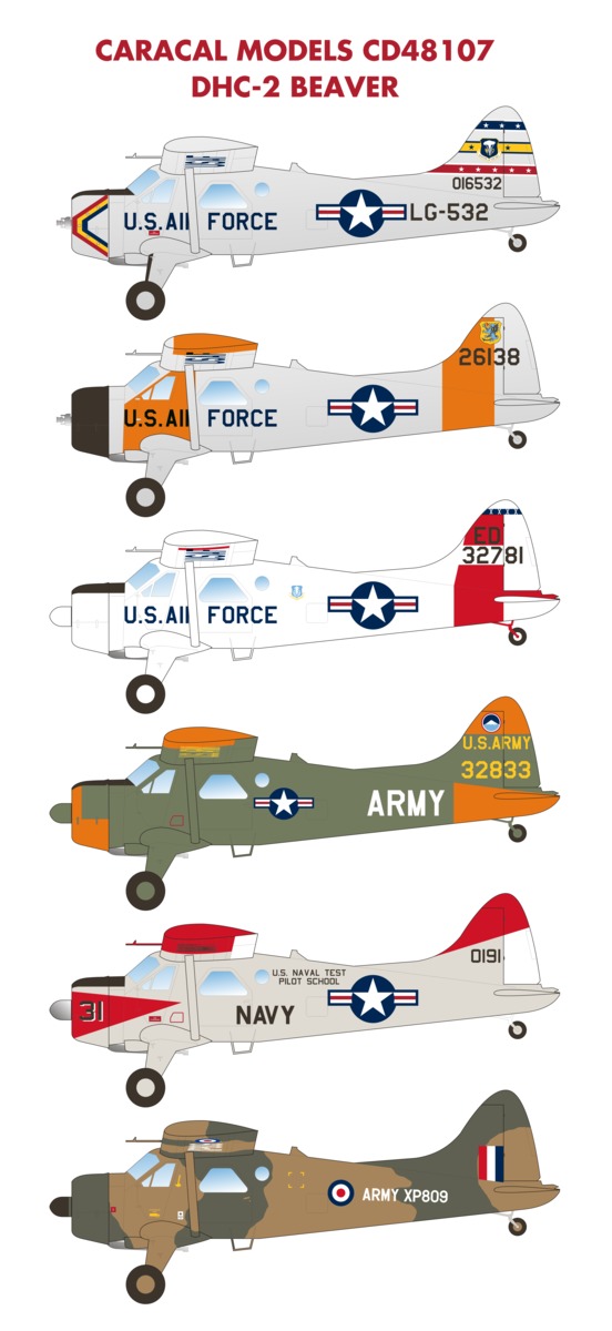 1/72 Ronin Decals ANARE DHC-2 Beaver History decals 