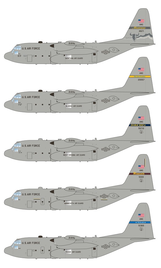 Bestfong Decals 1/200 LOCKHEED C-130H HERCULES Low Viz Markings 