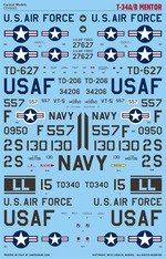 USAF USN USMC Lo-Viz Insignia 1/48 decals, Euro Decals 48114 Data 