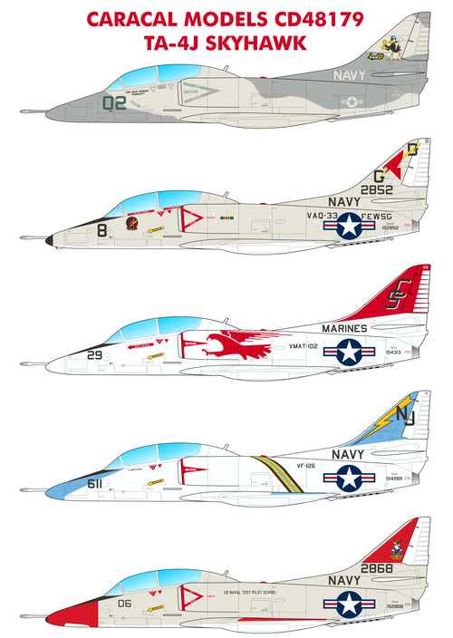 thumbnail interactive-video image 1 of MILSPEC MS 48-055 1/48 Scale Waterslide Decal Set - USN Blue Angels A-4F/TA-4J (1978 Season) 1 of 3